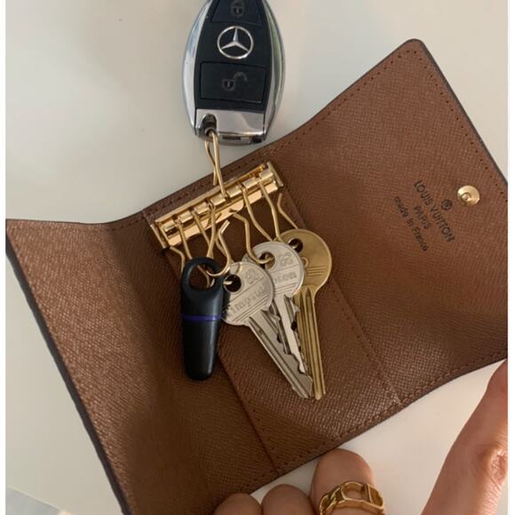 Louis Vuitton 6 Key Chain Holder SLG LV Monogram Print Wallet Keychain Canvas - Picture 13 of 15